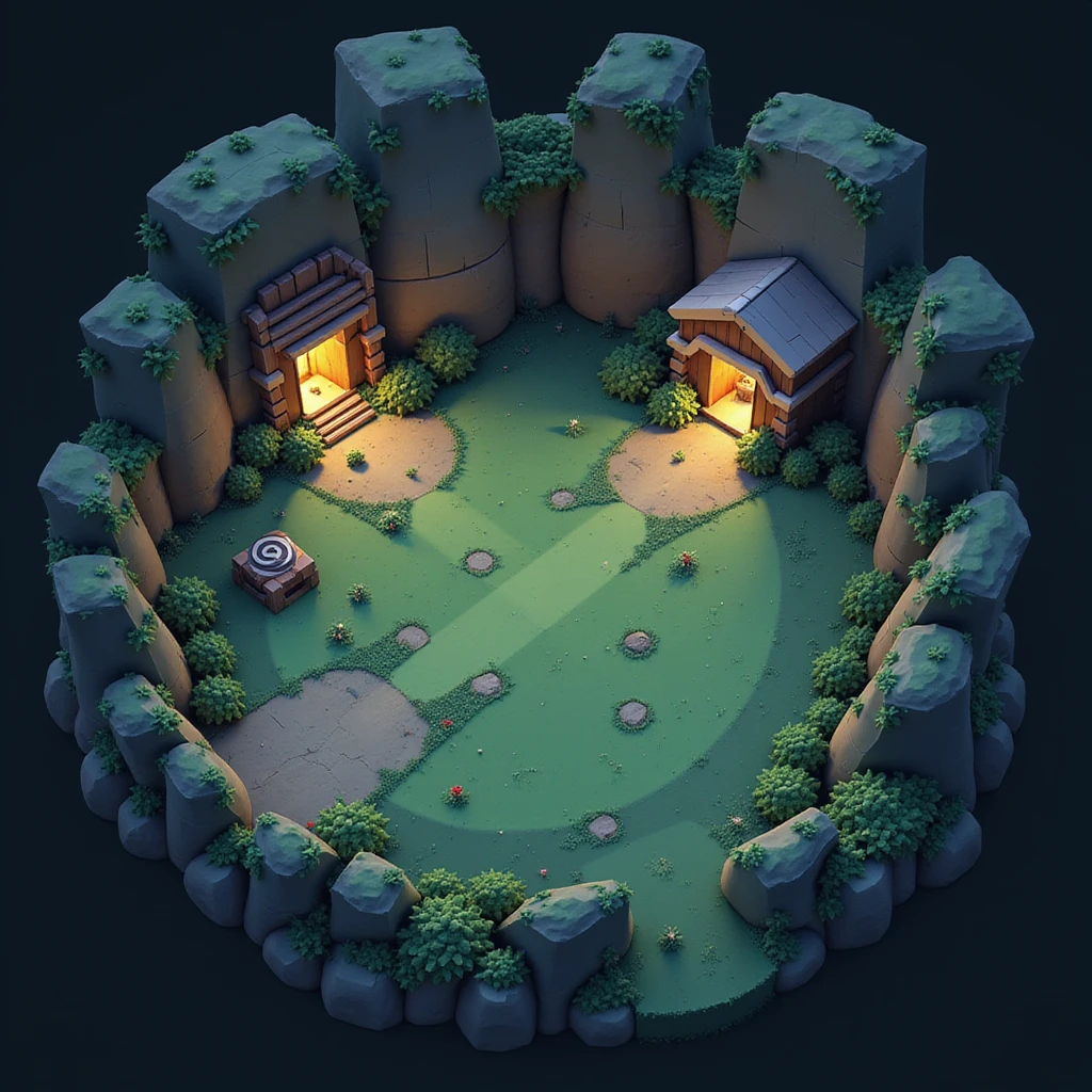  a screenshot of a location from the map "the farm" in the videogame "arena breakout: infinite" 
The image contains no text whatsoever. emoji
