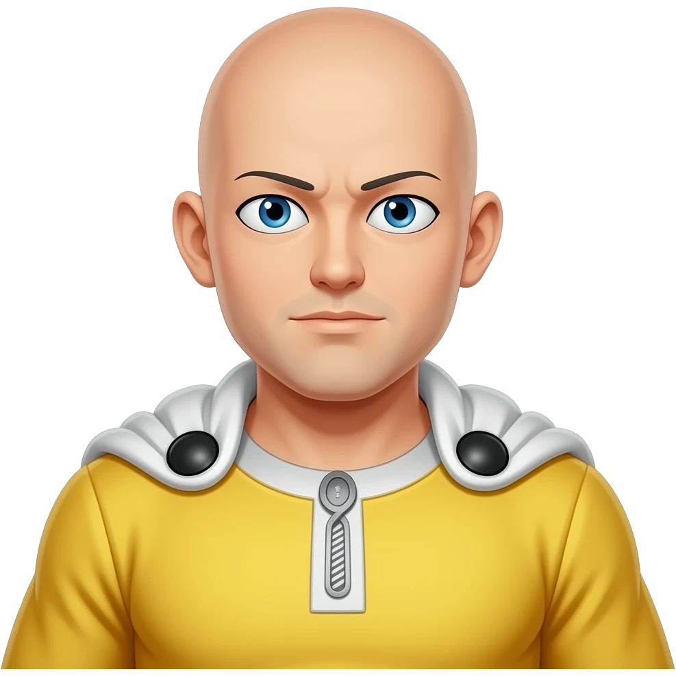 Um lacaio obeso como Saitama emoji