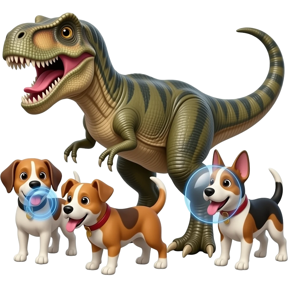 Toy Story 3: I brought my dinosaur who eats force field dogs. emoji