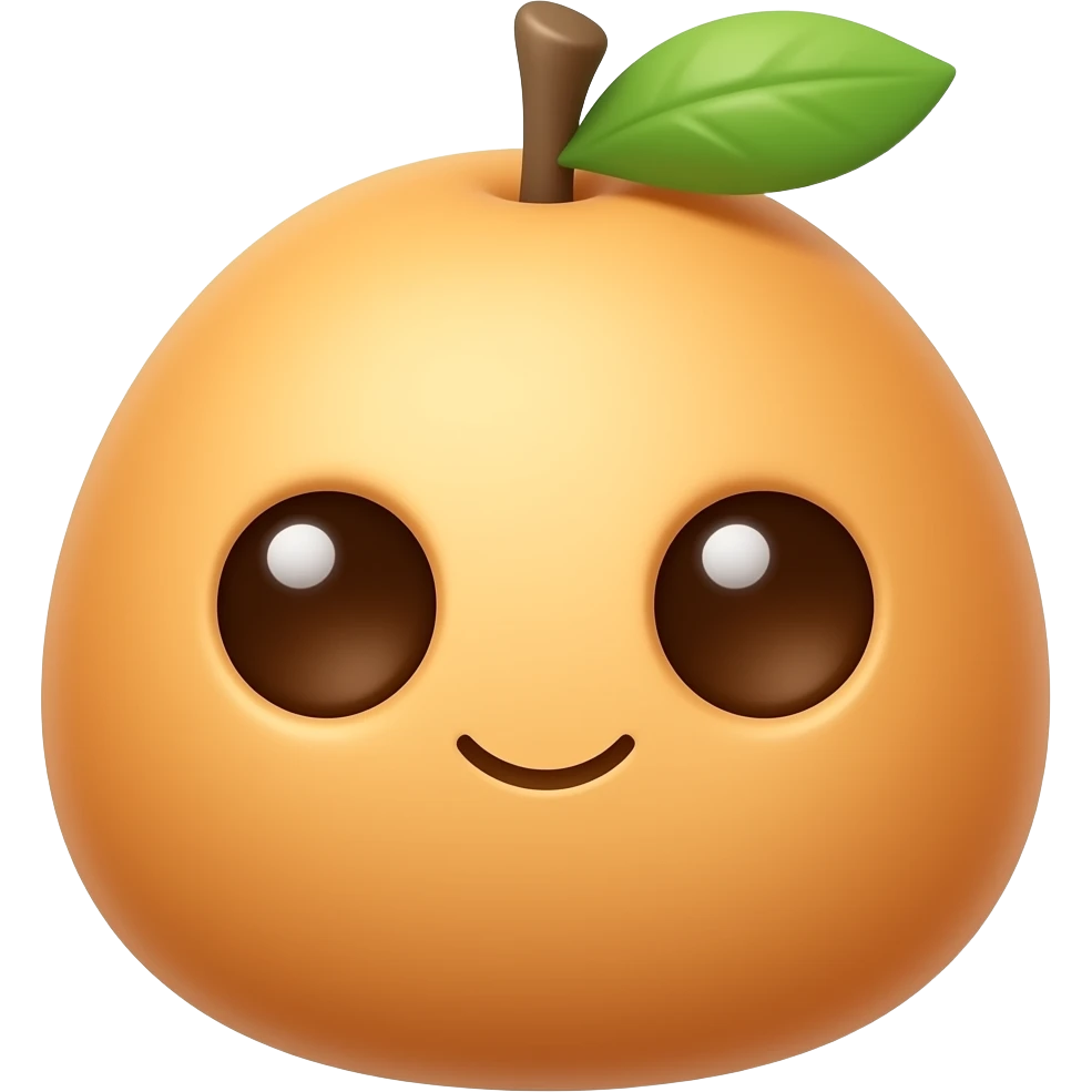 Kawaii fruta de huevo emoji