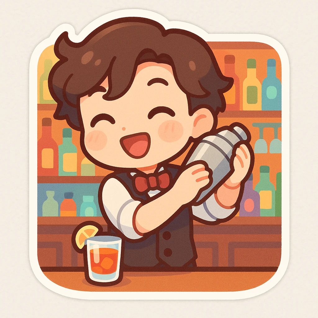 bartender mixing drinks emoji