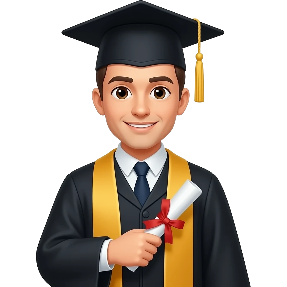 bachelor's degree man emoji