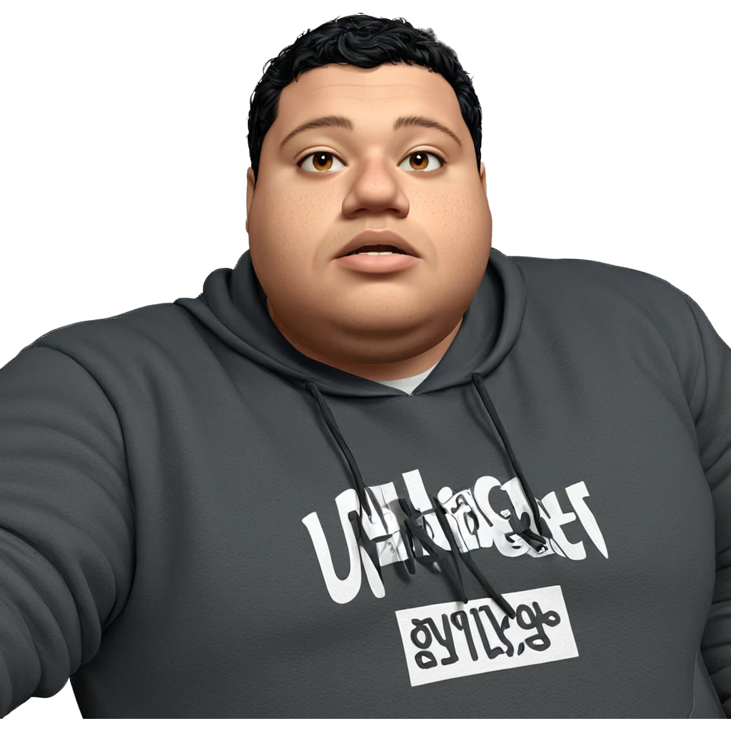 black haired boy in hoodie emoji