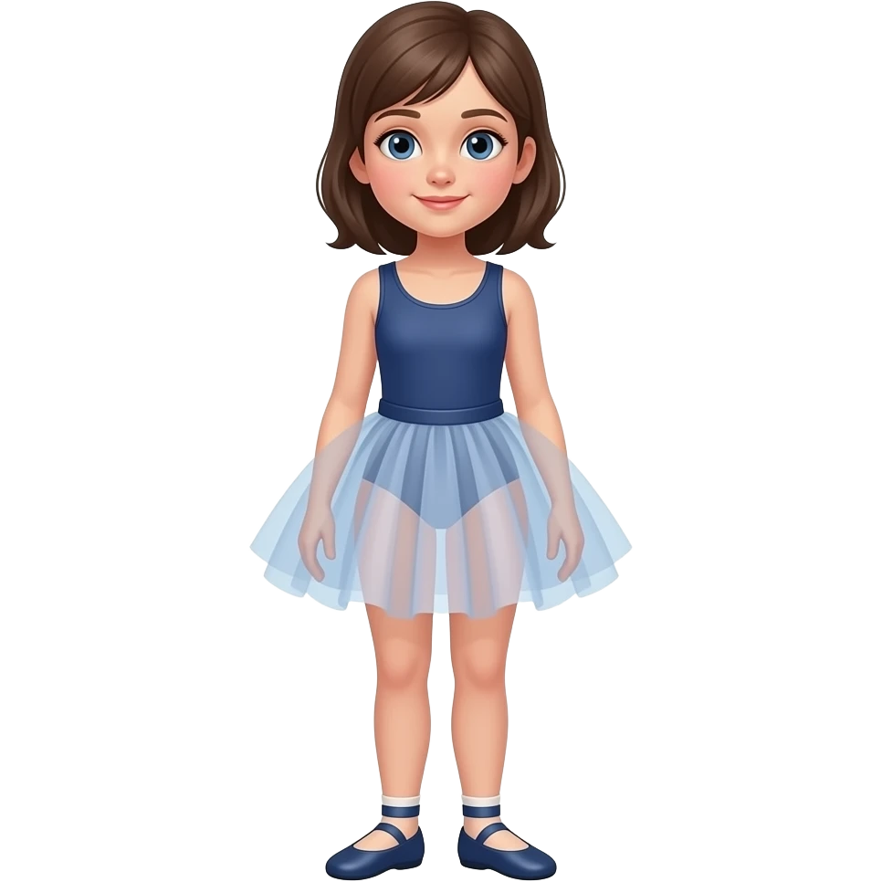 Ich möchte ein Mädchen circa 13 jahre alt ist. Sie hat Ballerinas an. Man soll den kompletten Körper sehen. emoji