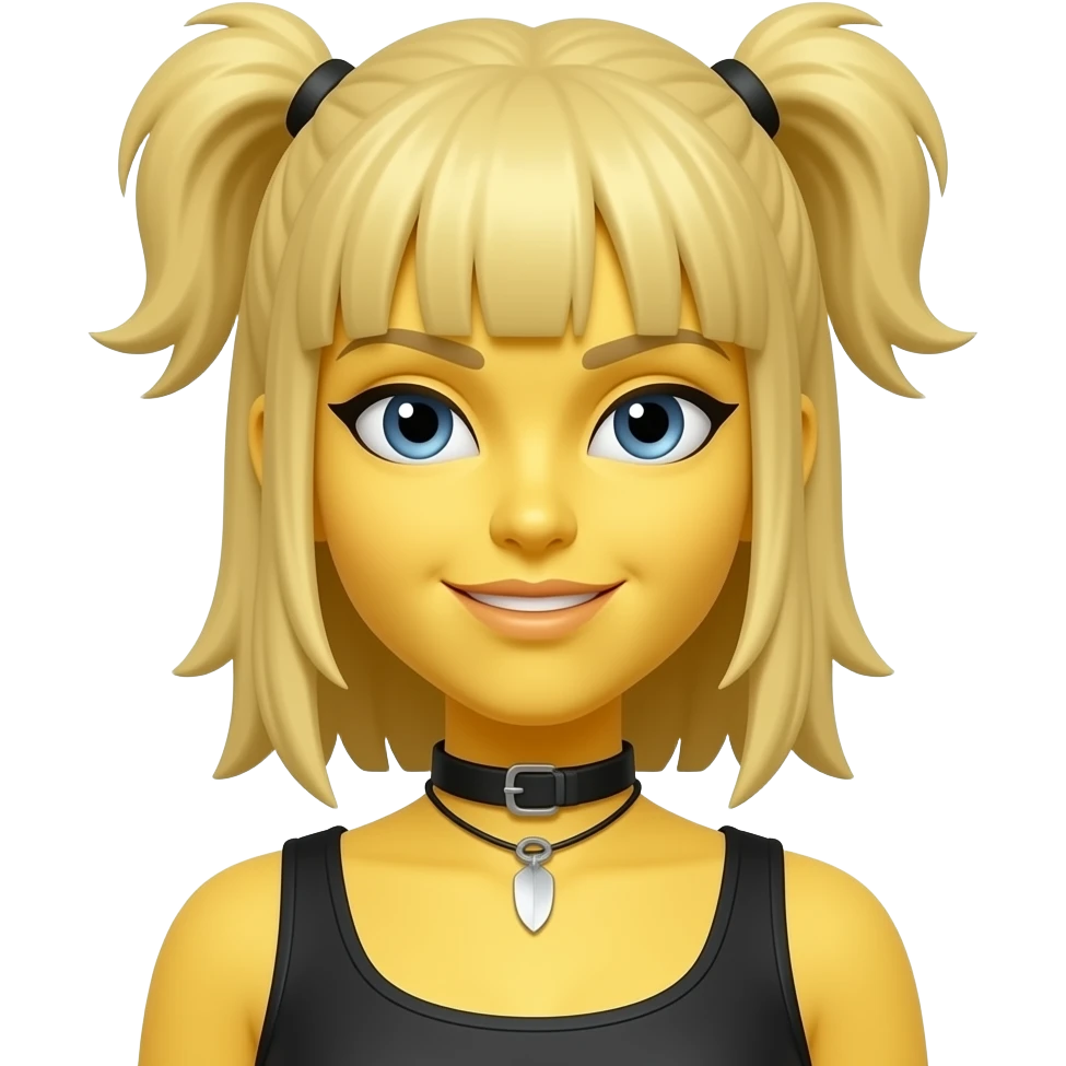 Baddie girl yellow  emoji emoji