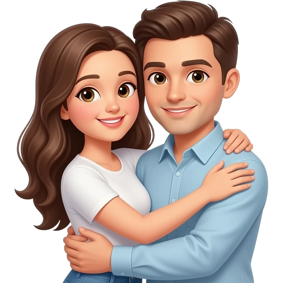 Tight Couples hugging emoji