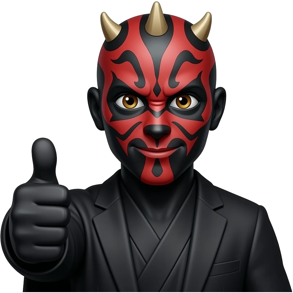 Darth Maul with Thumbs Up emoji