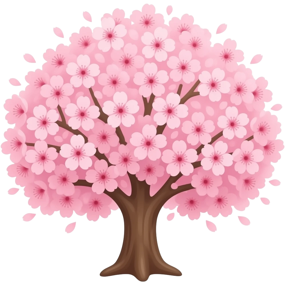 Sakura cherry blossom tree emoji