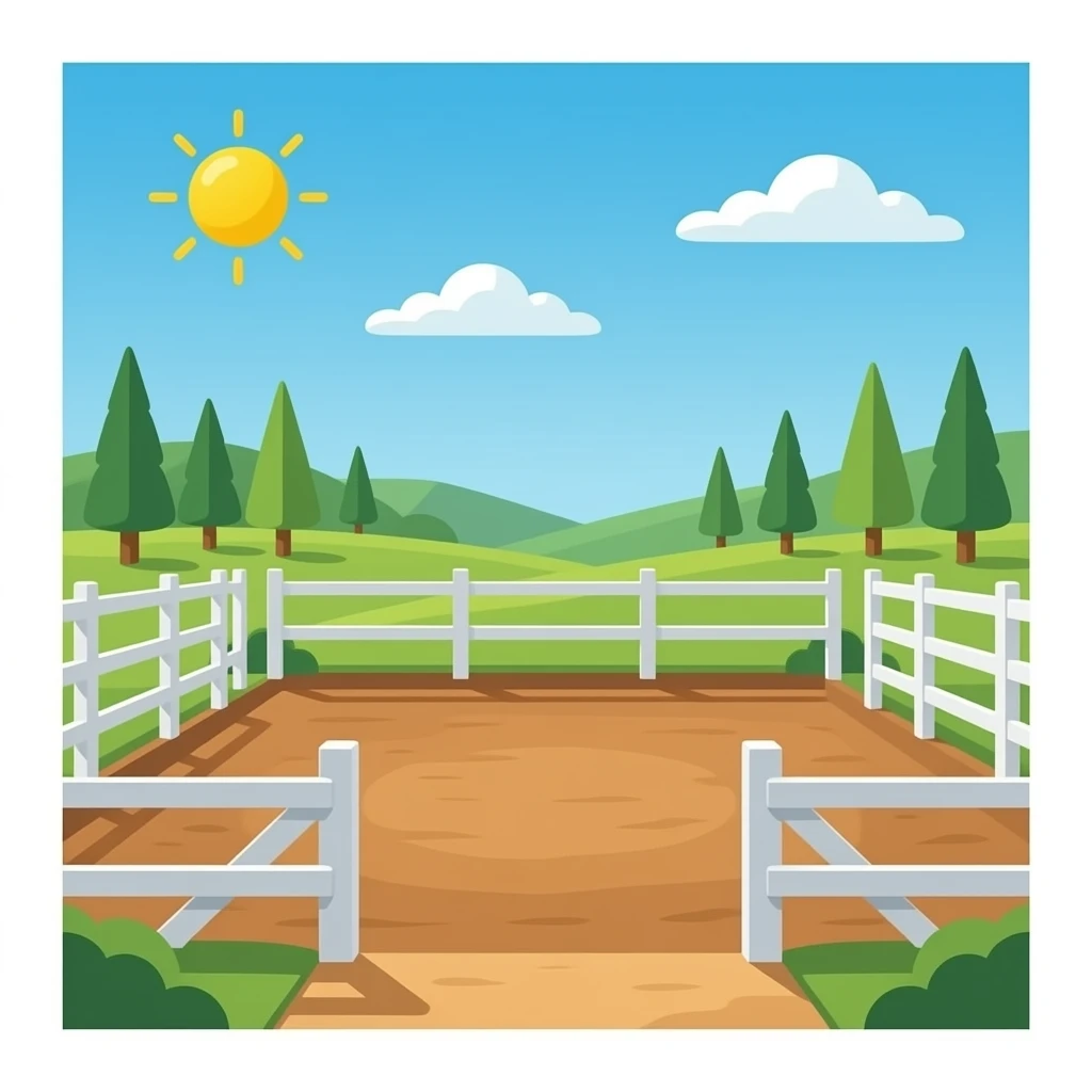 emty stable, without horses emoji