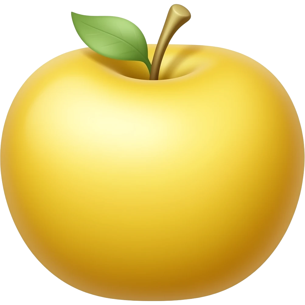 Yellow apple emoji