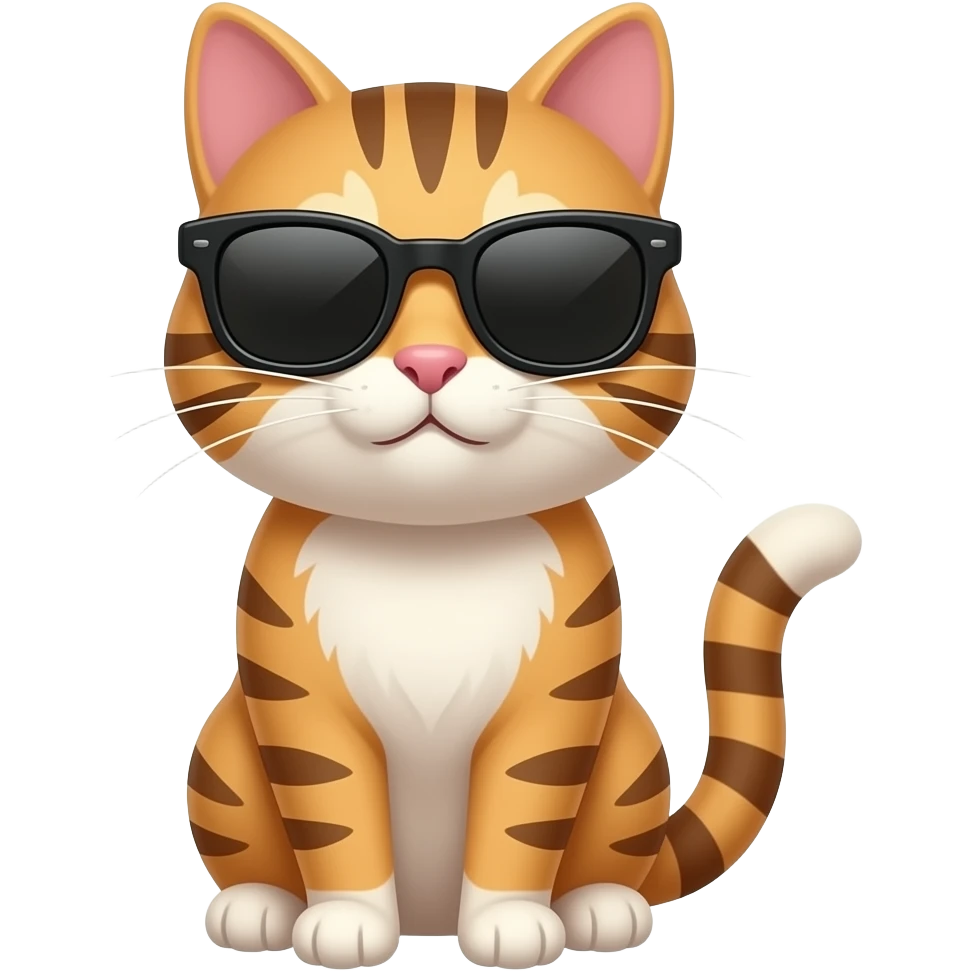 Cat wearing sunglasses emoji