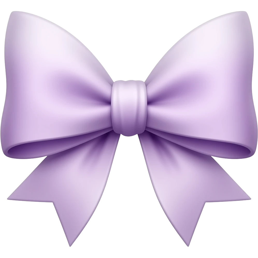 moño blanco y morado pomposo emoji