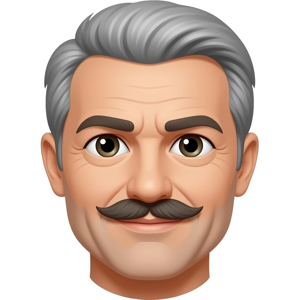 Older Gay Daddy with Moustache and Twink emoji
