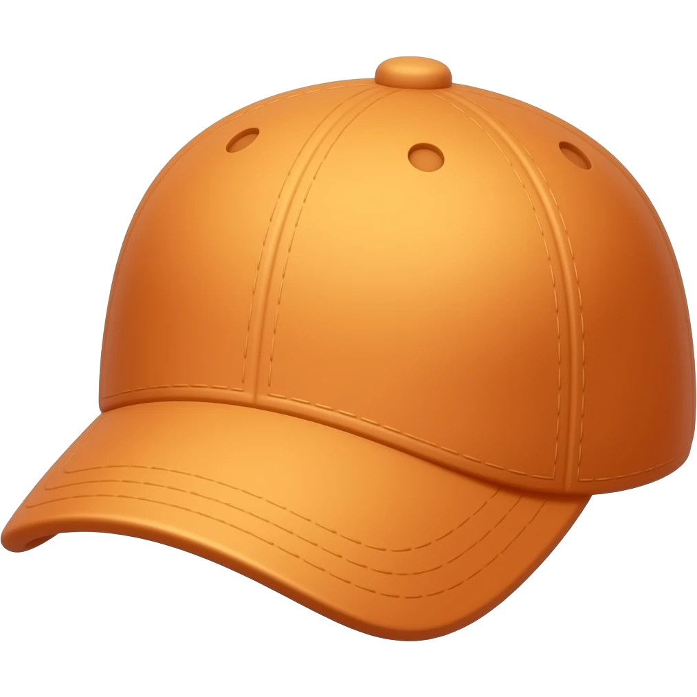 Orange cap in little cross angle emoji