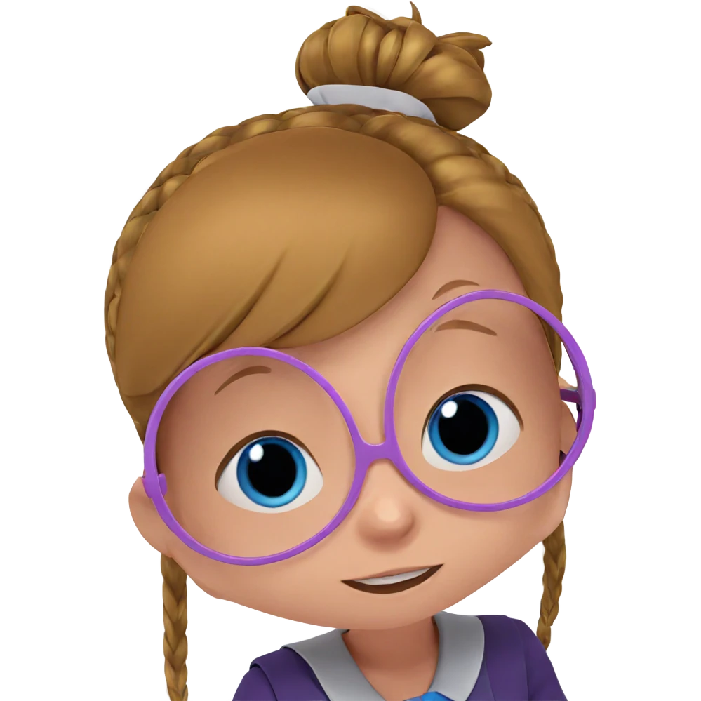 school girl with blue eyes emoji