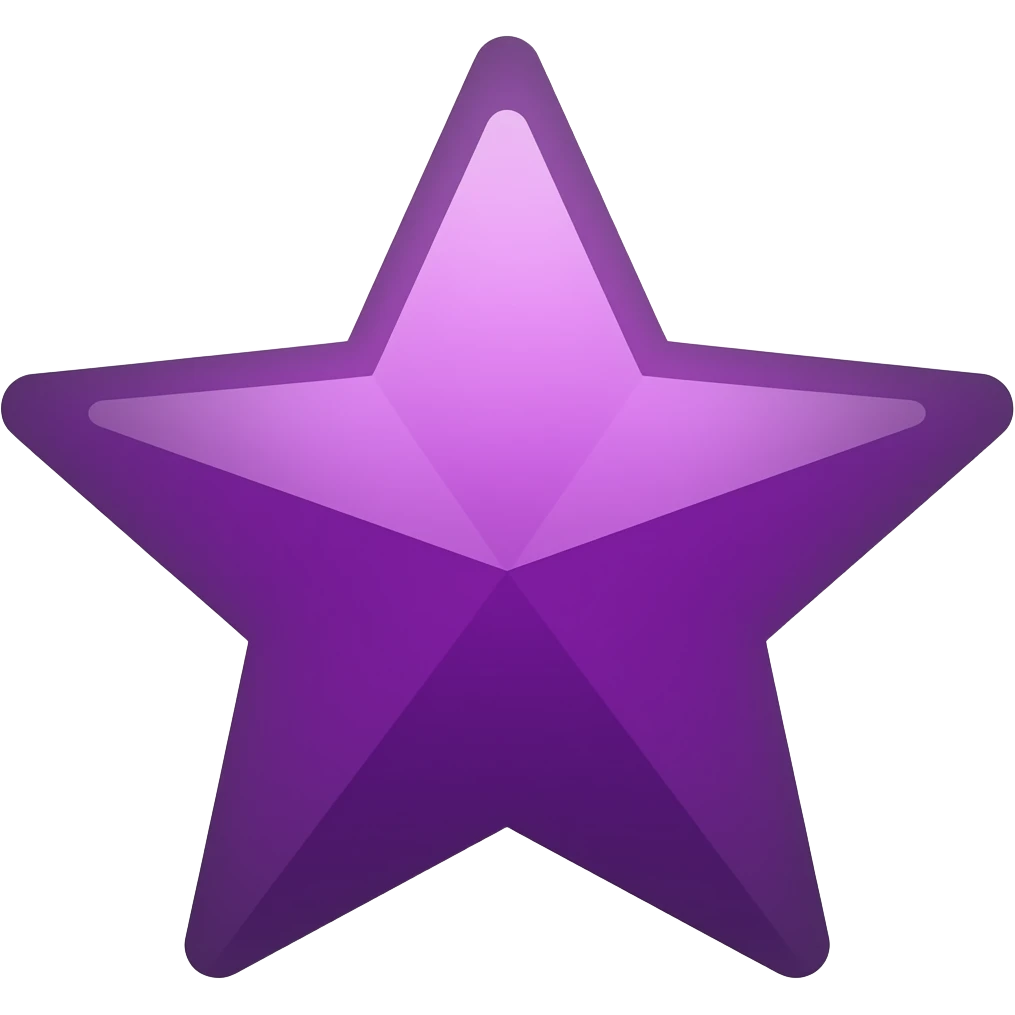 SHOOTING STAR IN PURPLE emoji