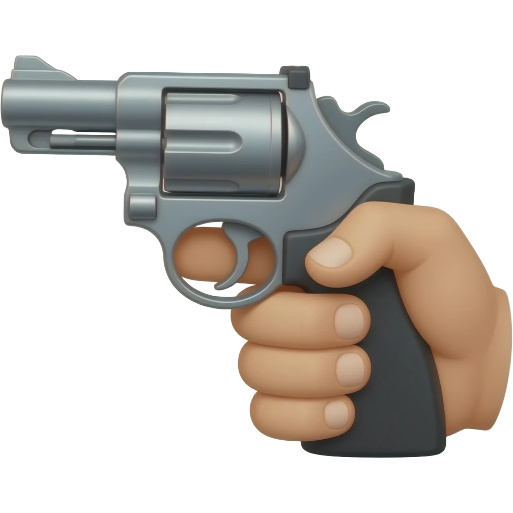 Seña de pistola emoji