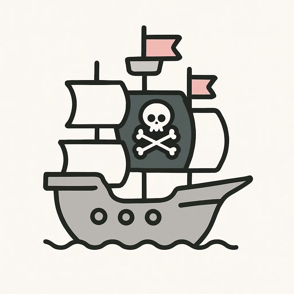 pirate ship emoji