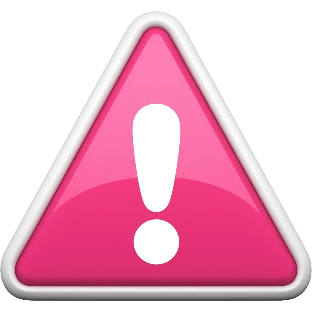 Attention pink emoji