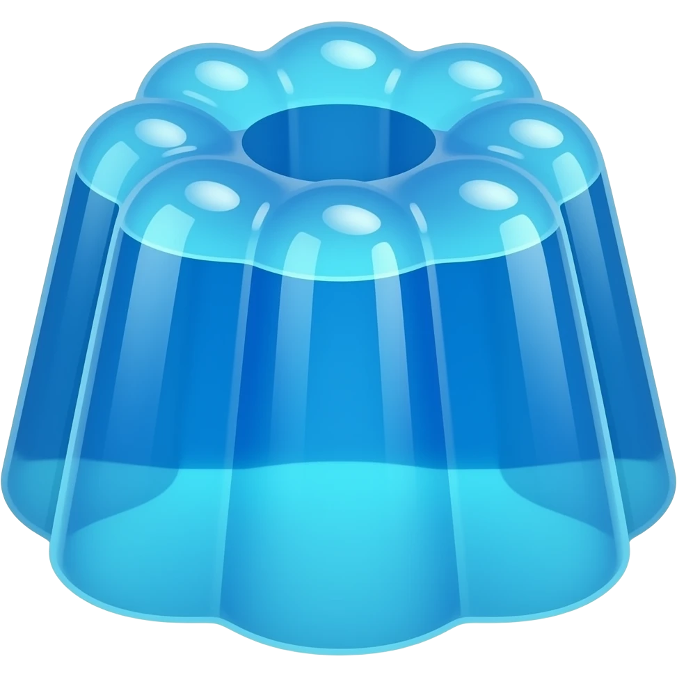 Blue jelly emoji
