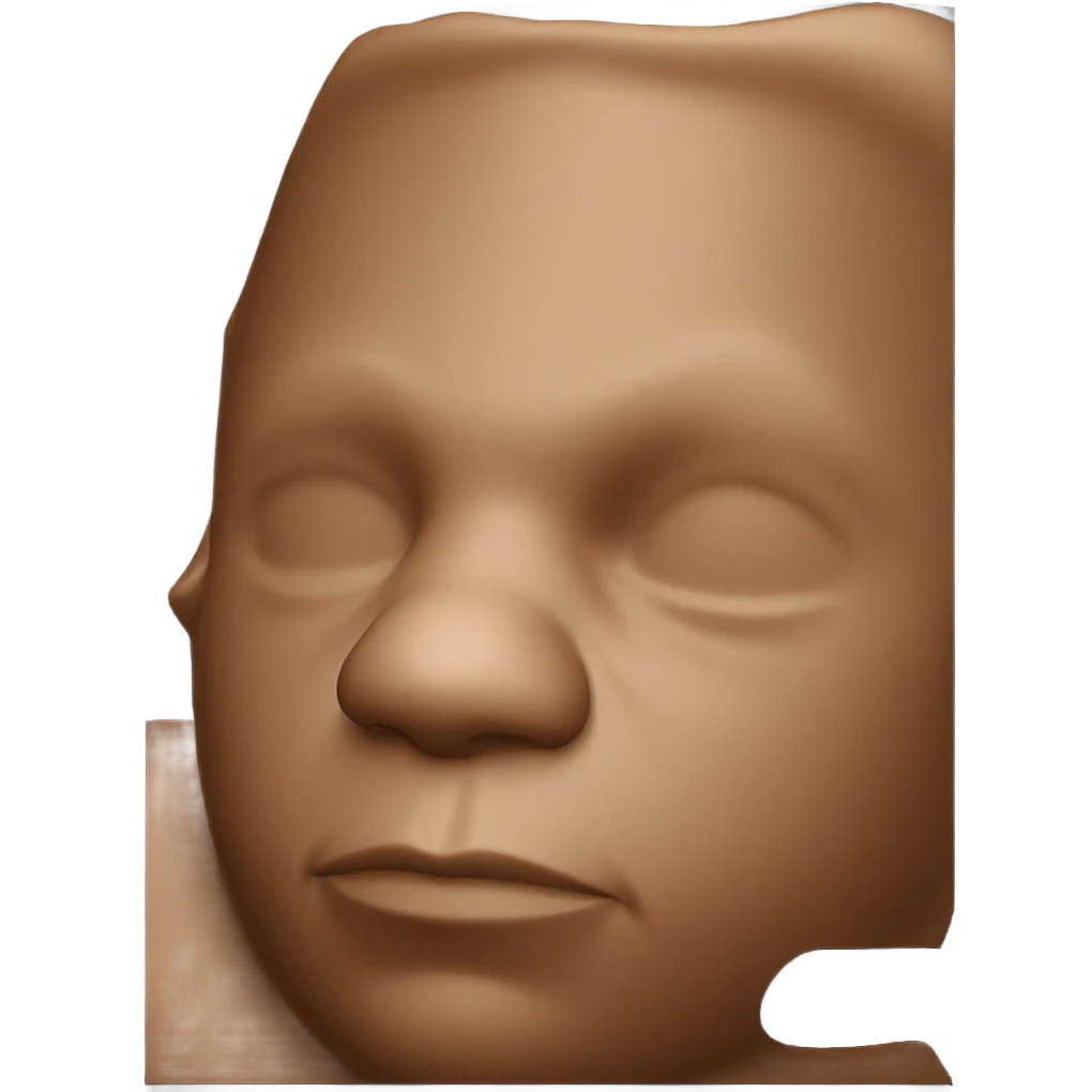 male portrait on black border emoji