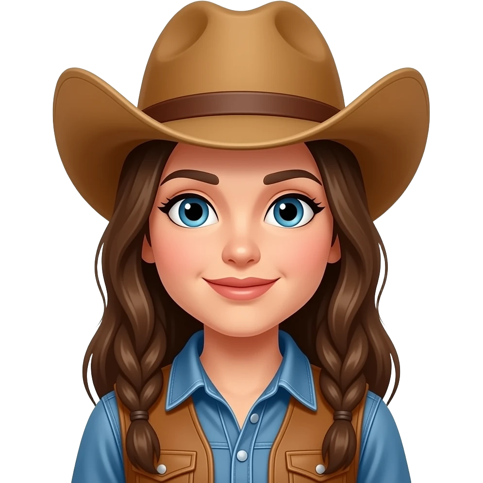 Cow girl emoji