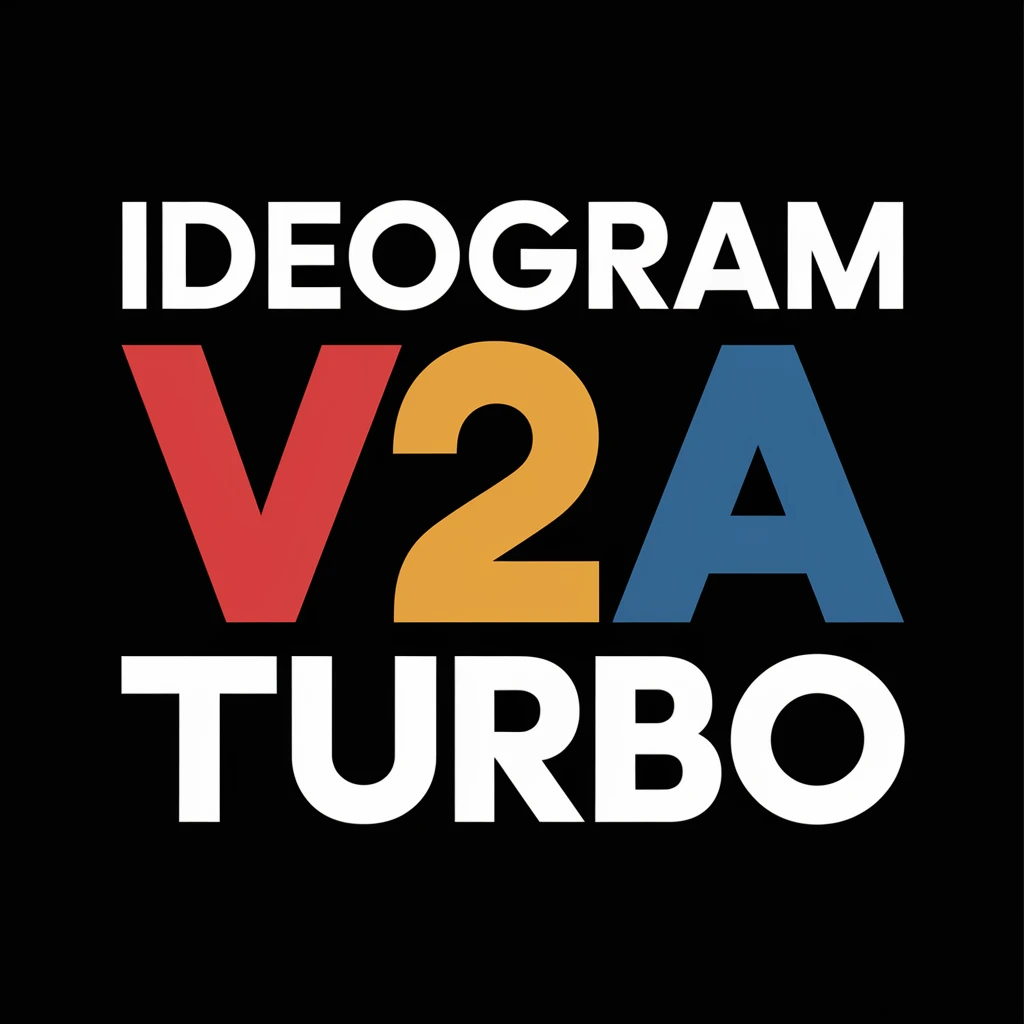 make a colorful text of "Ideogram V2a Turbo" emoji