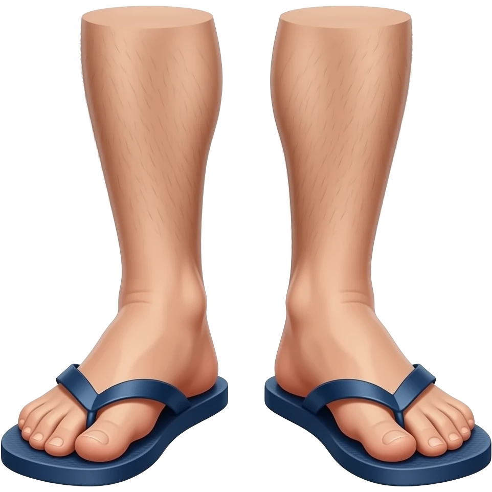 Elon musk feet in flip flops emoji
