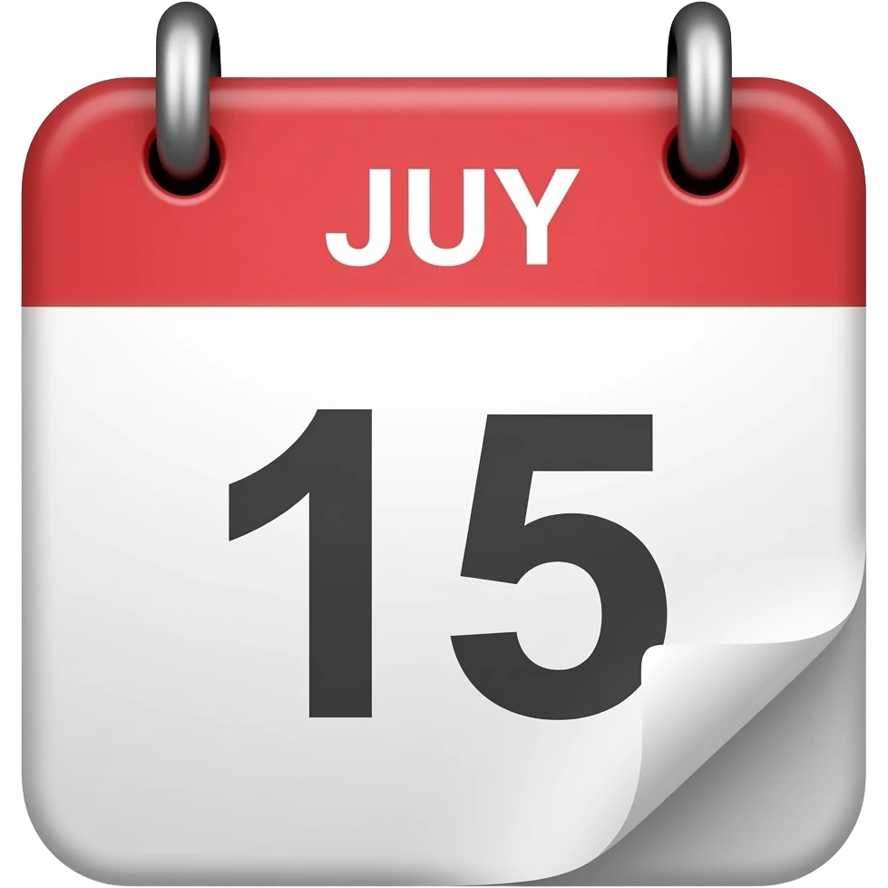 june 15th calendar emoji