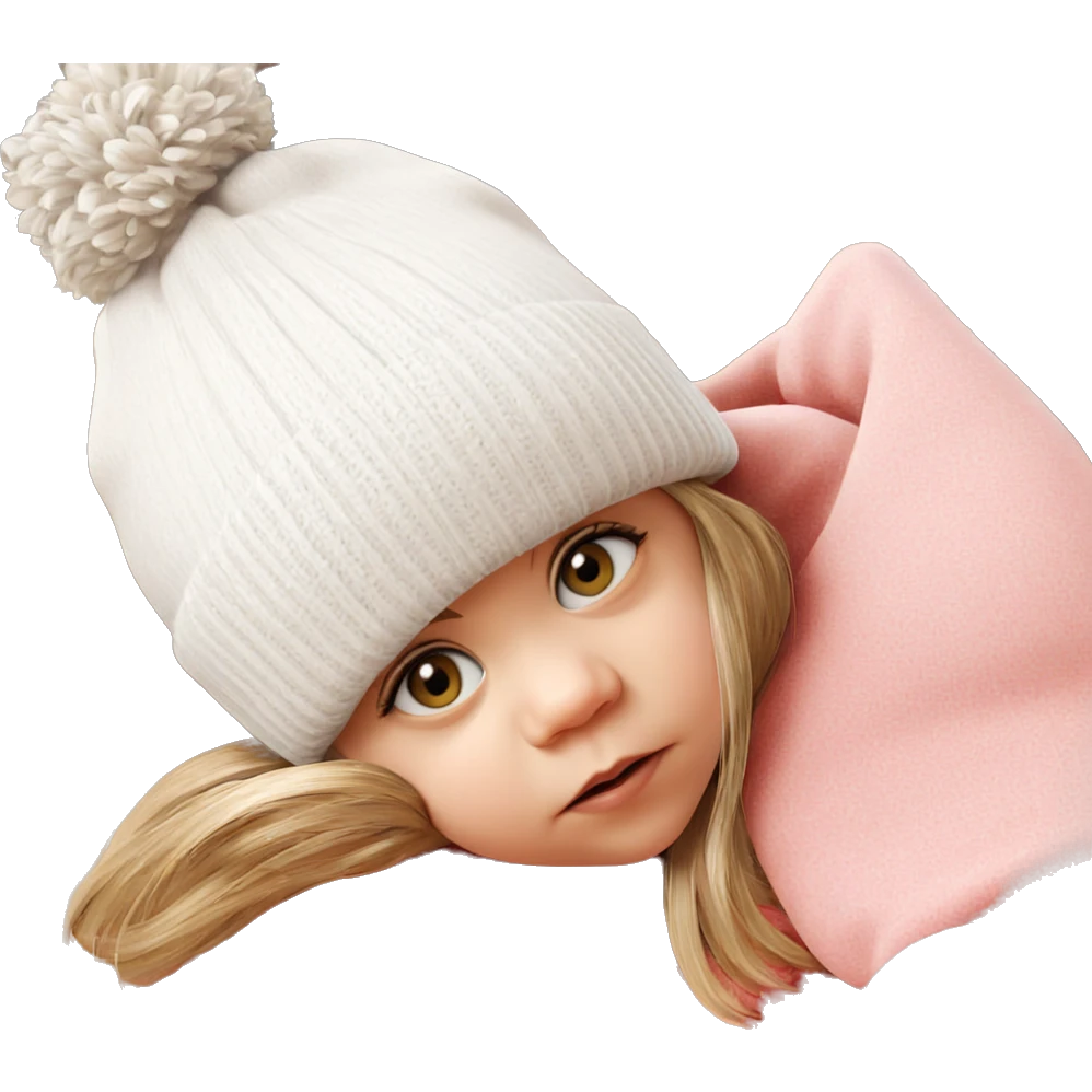 girl in hat and sweater emoji