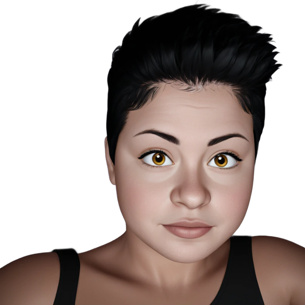 portrait of a black haired boy emoji