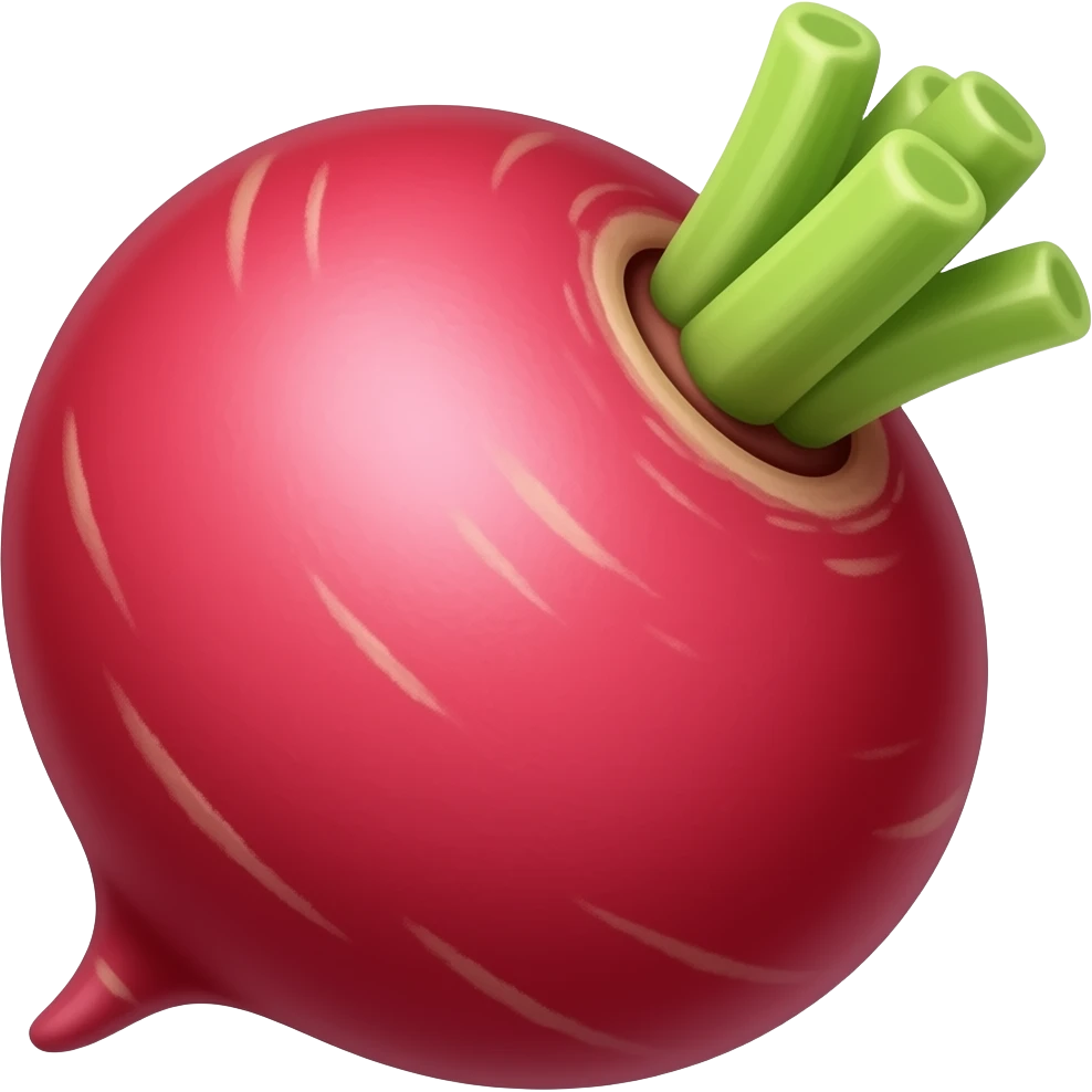 red radish emoji