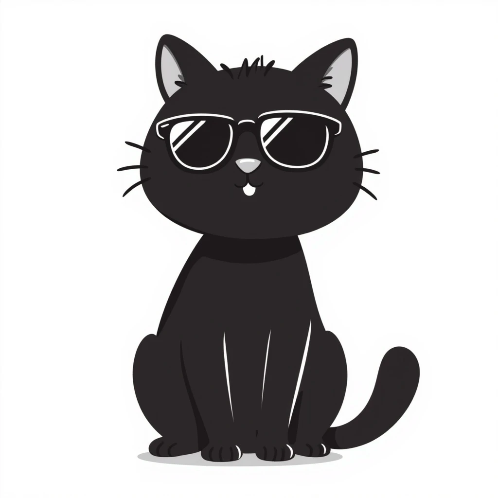 a cat wearing sunglasses emoji