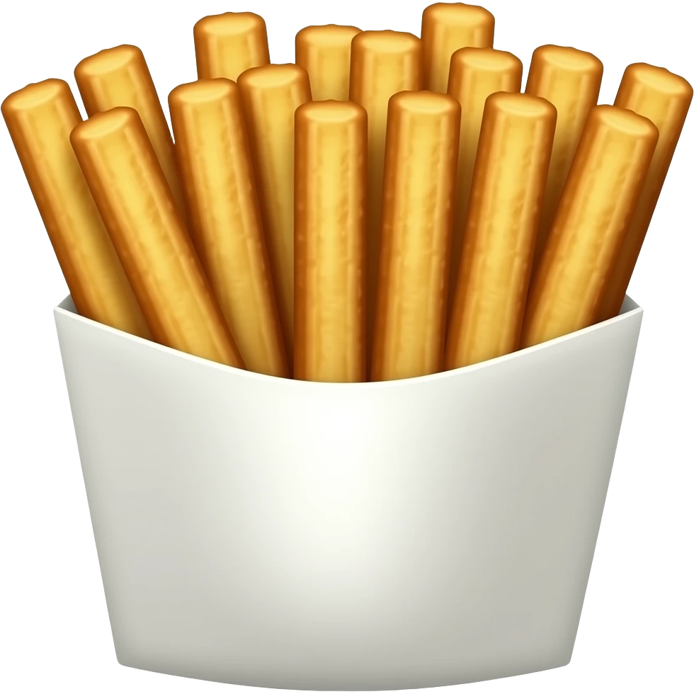 banana fritter sticks in foldup box emoji