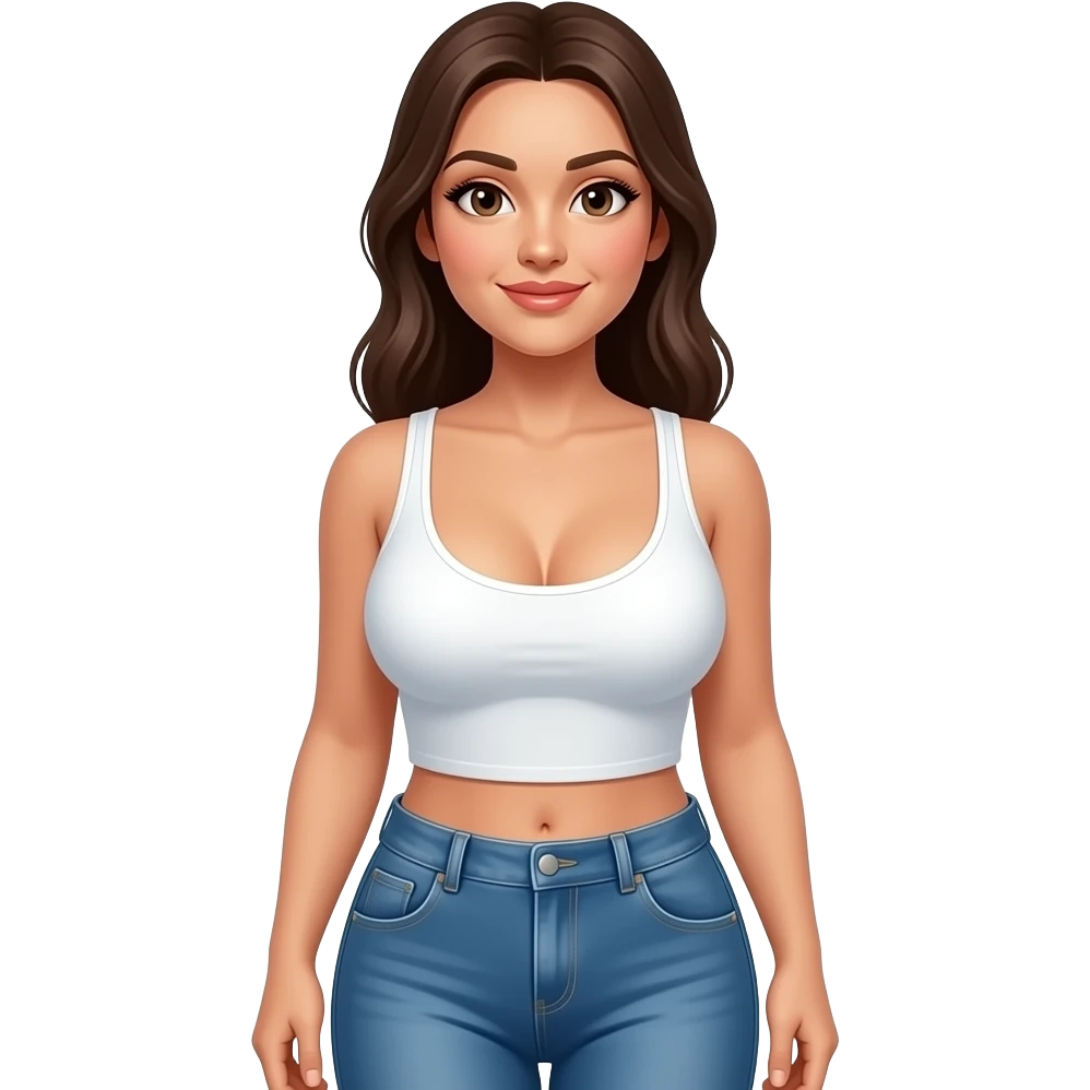 Boobs woman full body emoji