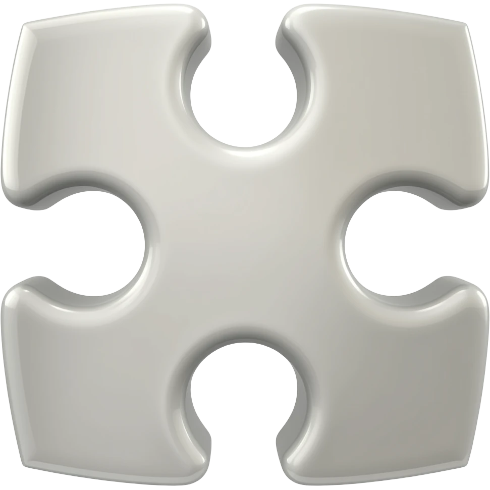 tow puzzles pices not connected with enfasis in the last one emoji