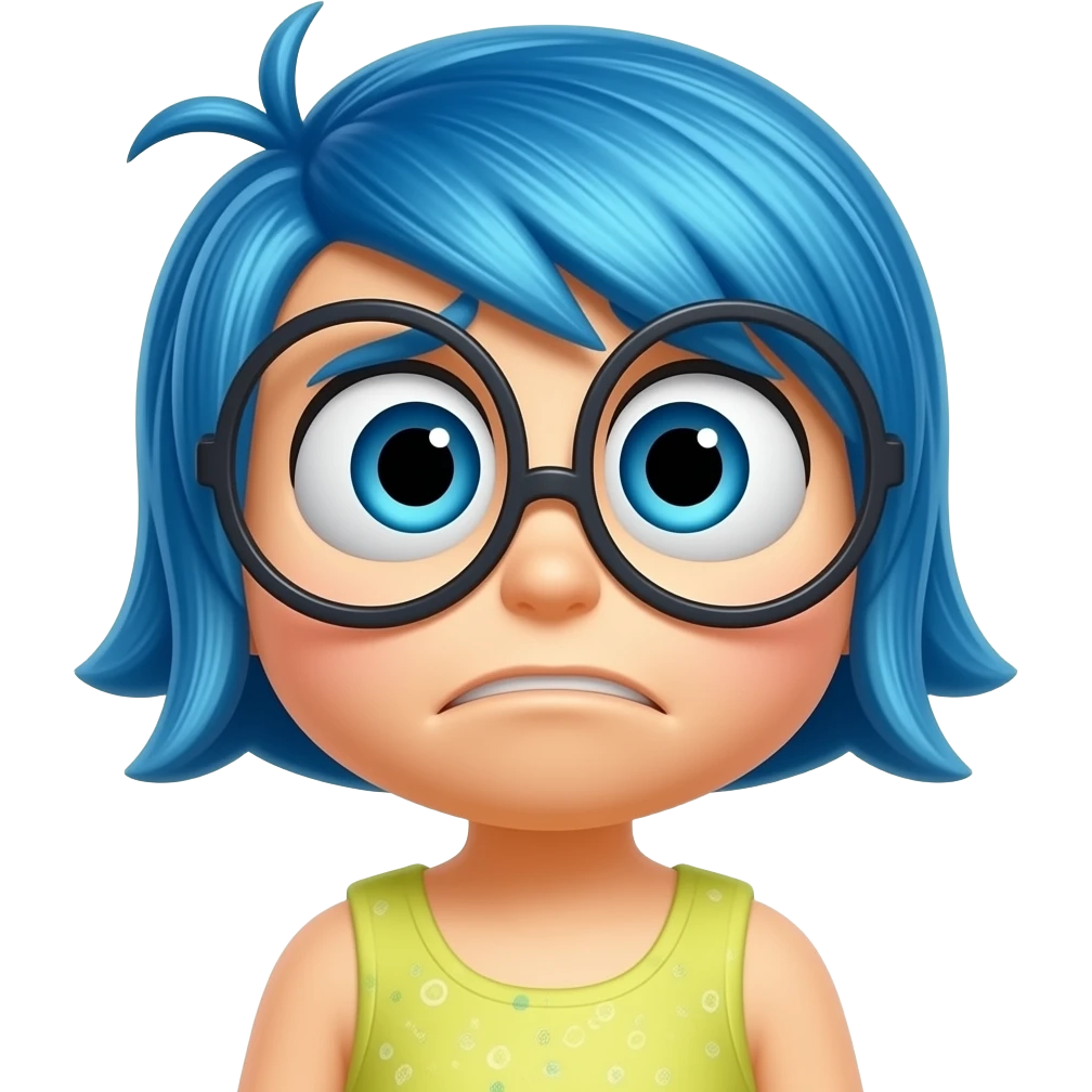 Inside out green character emoji