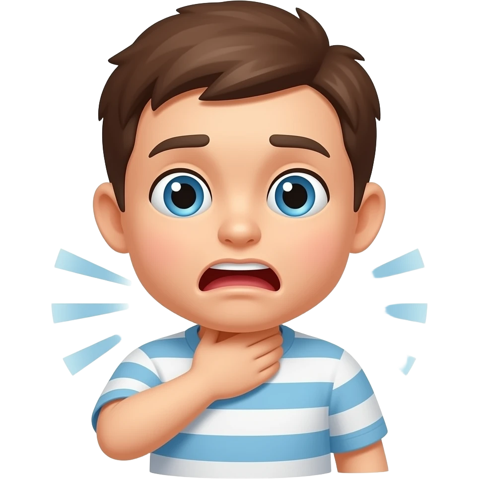 holding my throat, choking myself emoji