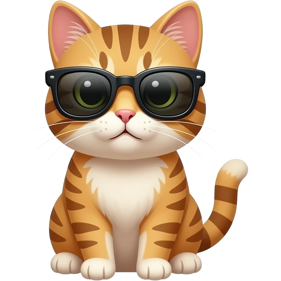 Cat wearing sunglasses emoji