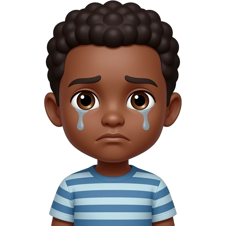Niño moreno triste emoji