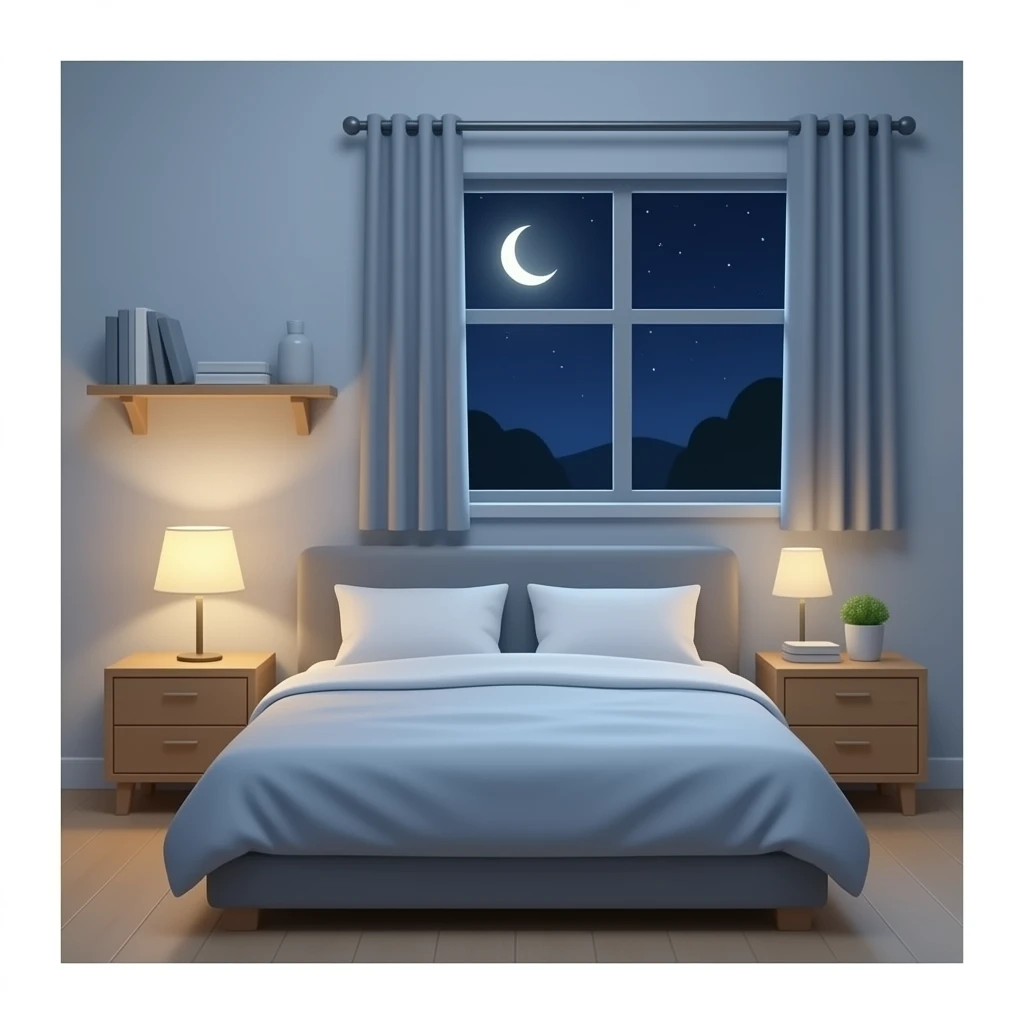 realistic bedroom neutral color emoji