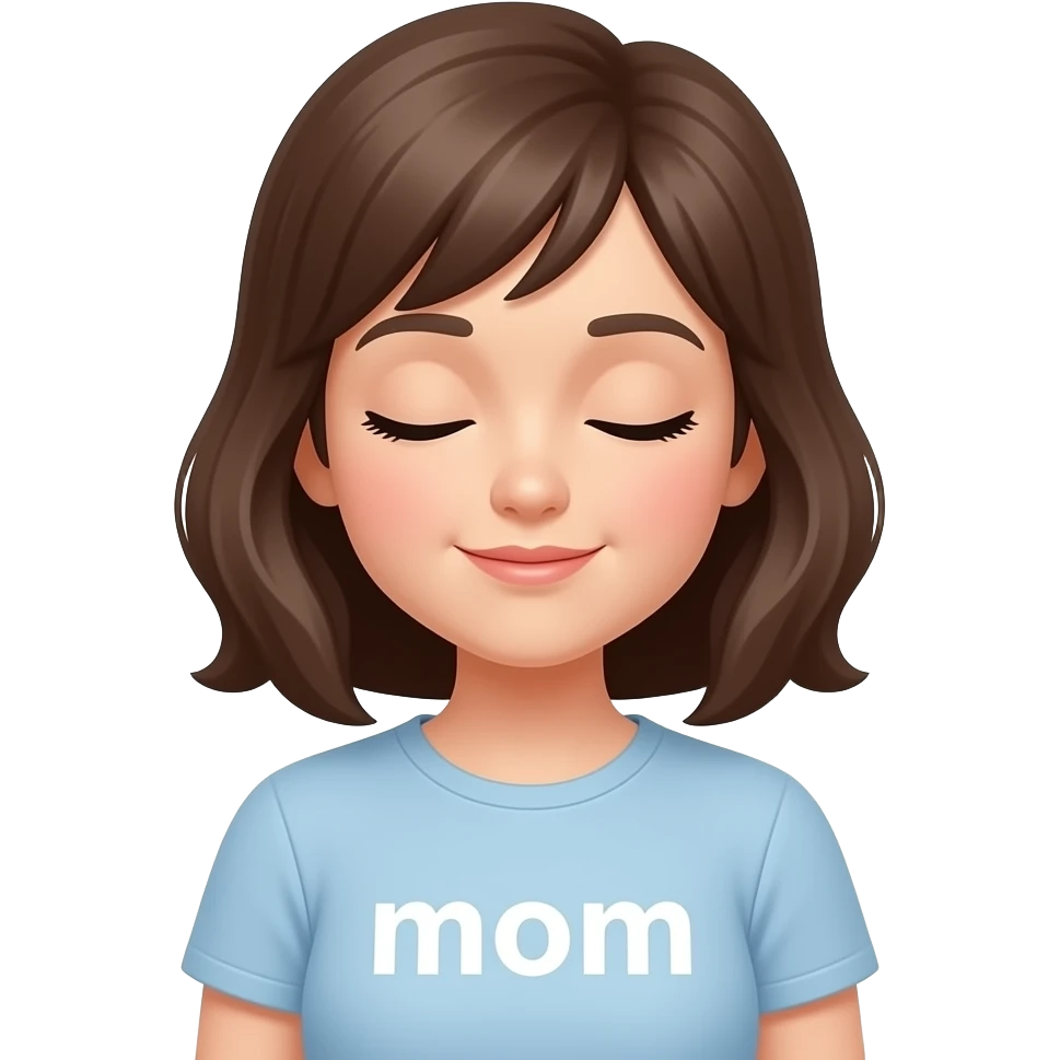 Mom sleeping moms shirt says mom emoji