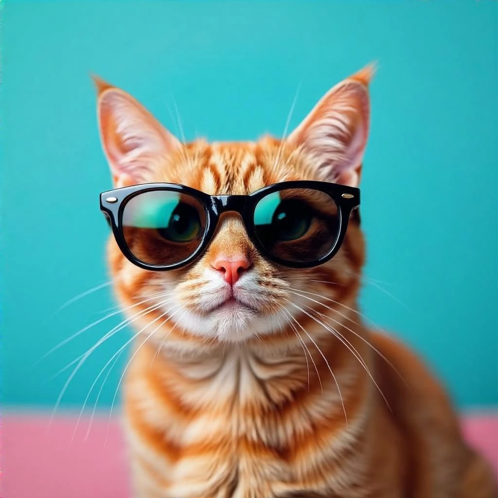 Cat wearing sunglasses emoji
