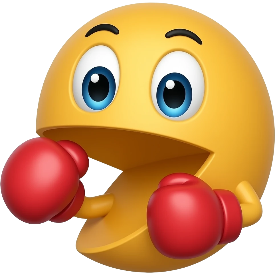 Boxing pac man emoji emoji