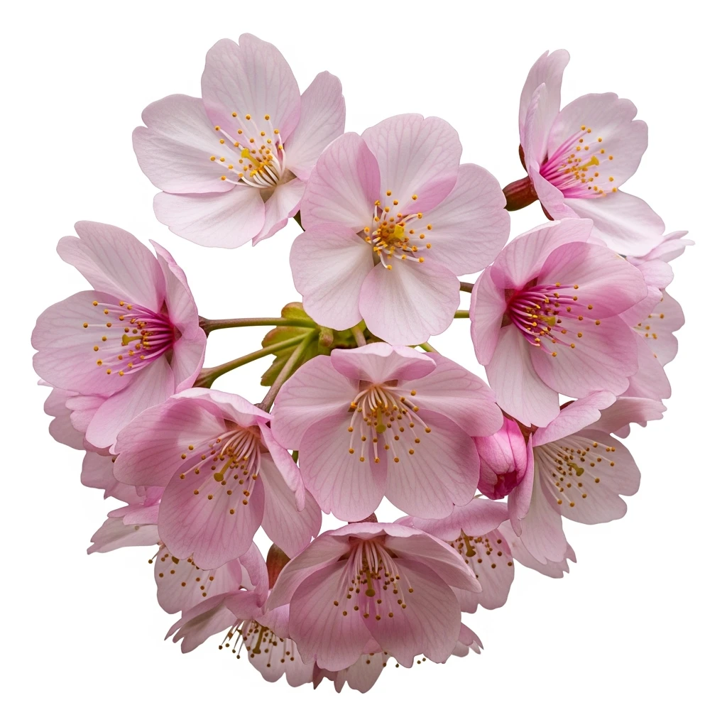 pink sakura cherry flower, remove background emoji