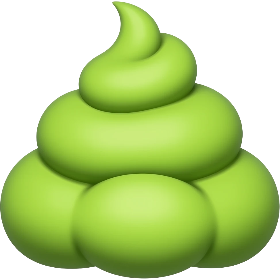 Green fart emoji emoji