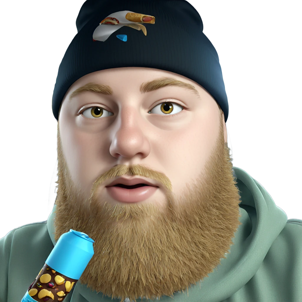 boy with hat and food emoji