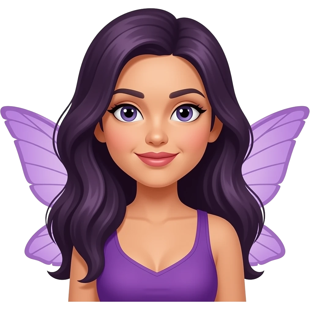 fairy purple latina emoji