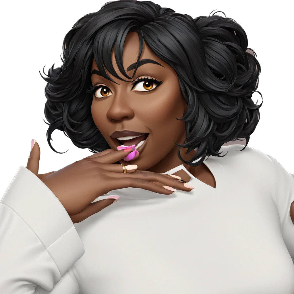 dark-skinned beauty portrait emoji