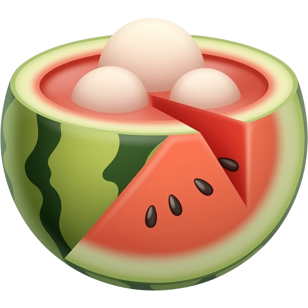 iced watermelon emoji